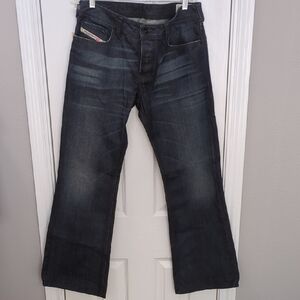 NWT! Men's Diesel Zathan Dark Wash Bootcut Denim Jeans, 33x30